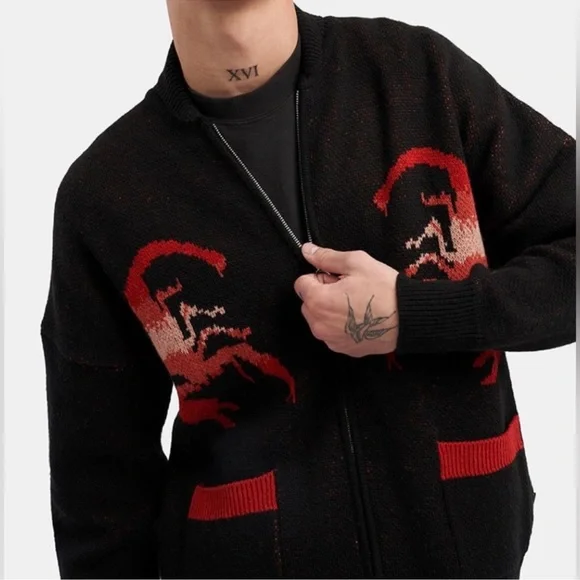 NWT Spirit Jersey Sweaters Spirit Jersey Wrath Knit Zip Up Nwt Unisex Large